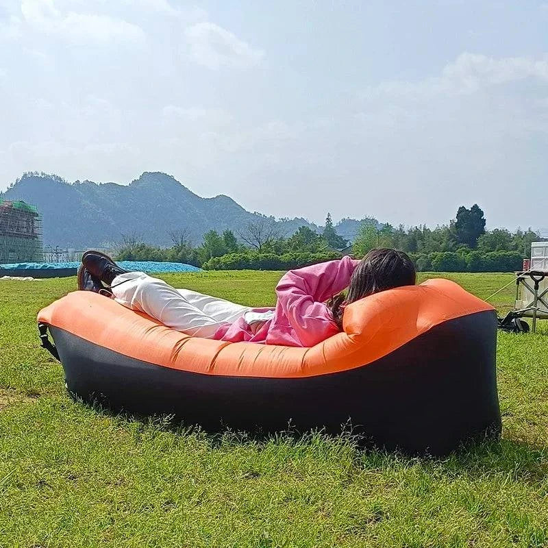 Trend Outdoor Products Fast Infaltable Air Sofa Bed Good Quality Sleeping Bag Inflatable Air Bag Lazy bag Beach Sofa 240*70cm - MadeLuxx