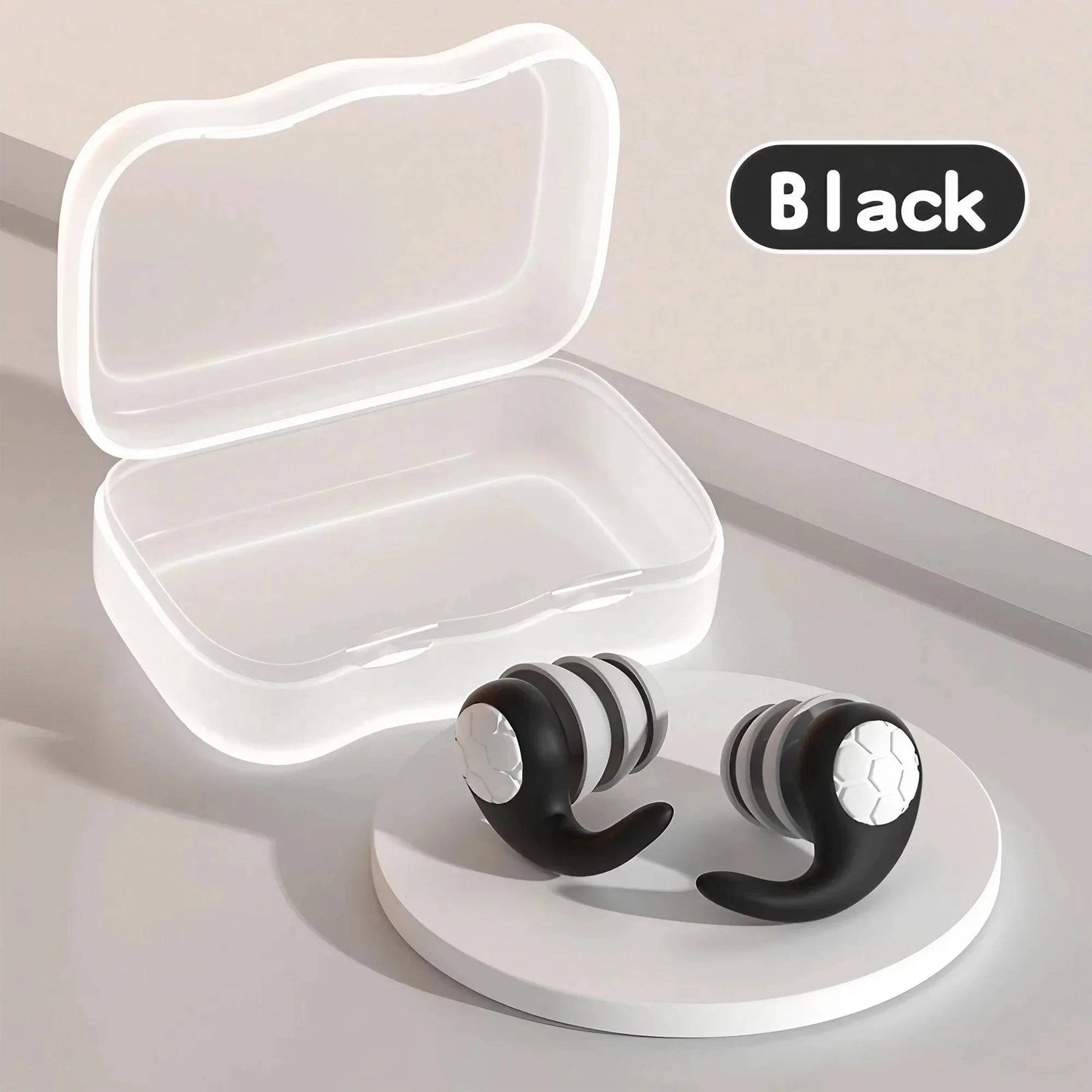 STONEGO 1 Pair Triple Layer Silicone Noise Cancelling Earplugs Suitable for Sleep Swimming Waterproof Noise Filter Creating - MadeLuxx