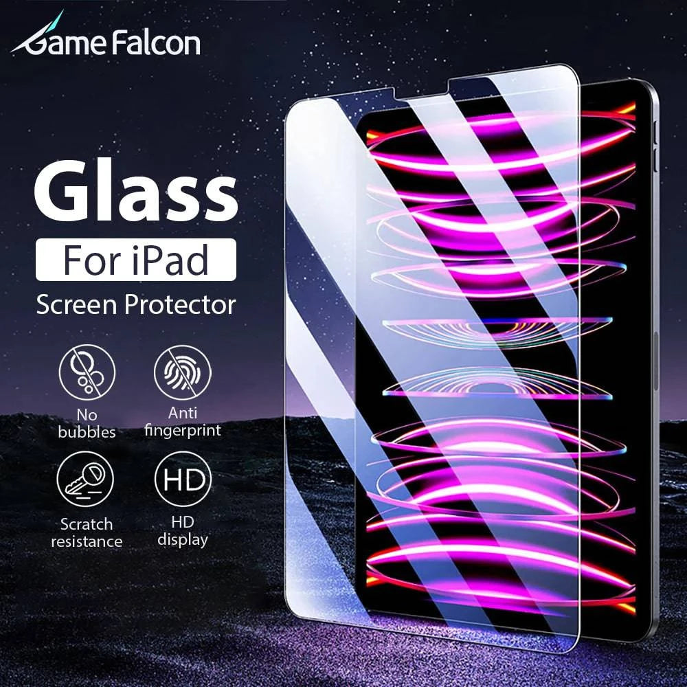 Tempered Glass Screen Protector For Ipad Pro 13 12.9 11 6th M4 M2 2024 Air 5 4 3 2 1 9 9th 10 10th Gen Mini 6 10.9 10.2 9.7 Film - MadeLuxx