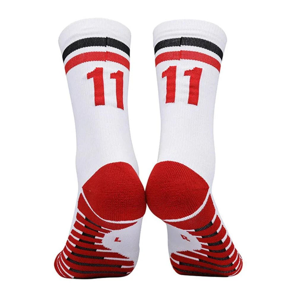 Number Kids Soccer Socks 10# Star 7# Mid-tube Boys Cycling Socks Outdoor Towel Bottom Fashion Men's Sport Football Short Socks - MadeLuxx