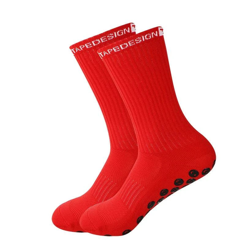 TD Anti-Slip Grip Socks Powerful Grip Football Socks Breathable Mens Sports Socks One Size Fits All - MadeLuxx