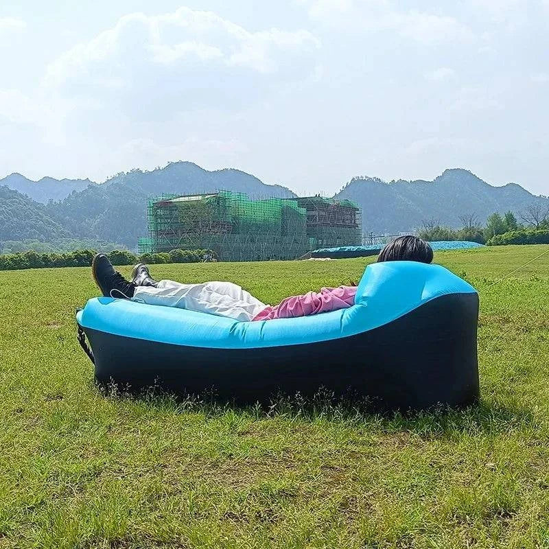 Trend Outdoor Products Fast Infaltable Air Sofa Bed Good Quality Sleeping Bag Inflatable Air Bag Lazy bag Beach Sofa 240*70cm - MadeLuxx