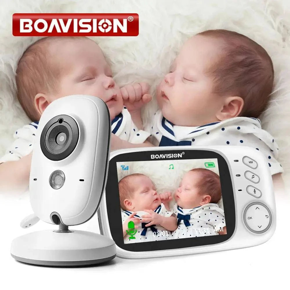 VB603 Video Baby Monitor 2.4G Wireless With 3.2 Inches LCD 2 Way Audio Talk Night Vision Surveillance Security Camera Babysitter - MadeLuxx