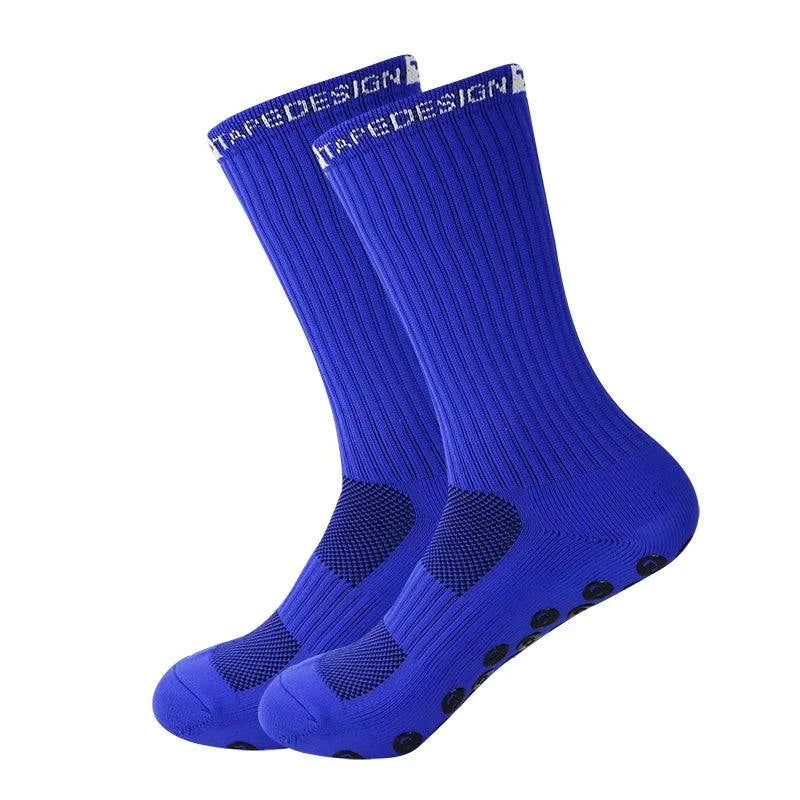 TD Anti-Slip Grip Socks Powerful Grip Football Socks Breathable Mens Sports Socks One Size Fits All - MadeLuxx