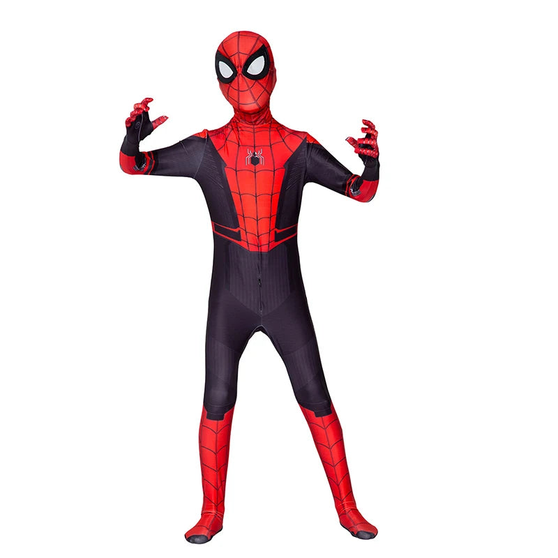 High Quality Superhero Spidermans Costume Bodysuit For Kids Adult Spandex Zentai Halloween Party Cosplay Jumpsuit 3D Style - MadeLuxx