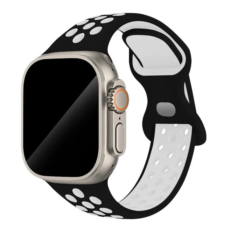 Strap For Apple Watch Band 46mm 44mm 49mm 45mm 40mm 41mm 38 42mm correa Breathable bracelet iwatch series 10 8 SE 7 6 5 9 Ultra - MadeLuxx