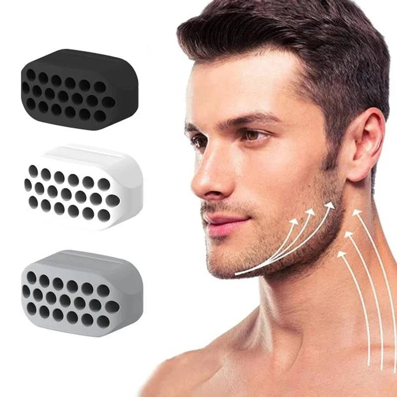 Silicone Jaw Line Exerciser Jawline Chew Ball Fitness Facial Toner Face And Neck Muscle Trainer Chin Cheek Exercise Jawliner - MadeLuxx