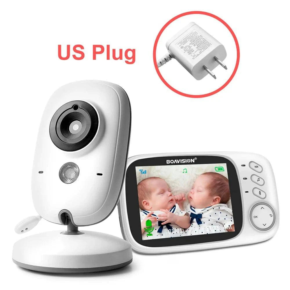 VB603 Video Baby Monitor 2.4G Wireless With 3.2 Inches LCD 2 Way Audio Talk Night Vision Surveillance Security Camera Babysitter - MadeLuxx