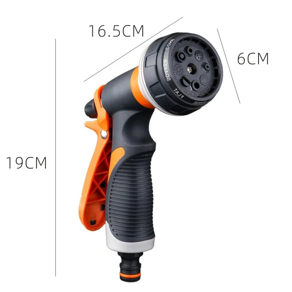 Watering Gun Garden 8 Modes High Pressure Sprayer Adjustable Irrigation Watering Nozzle for Plant Lawn Yard Watering Sprinkler - MadeLuxx