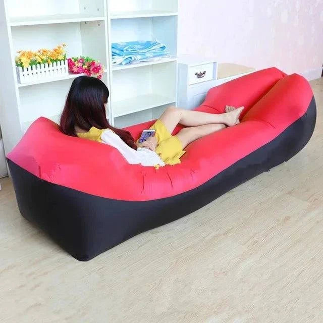 Trend Outdoor Products Fast Infaltable Air Sofa Bed Good Quality Sleeping Bag Inflatable Air Bag Lazy bag Beach Sofa 240*70cm - MadeLuxx