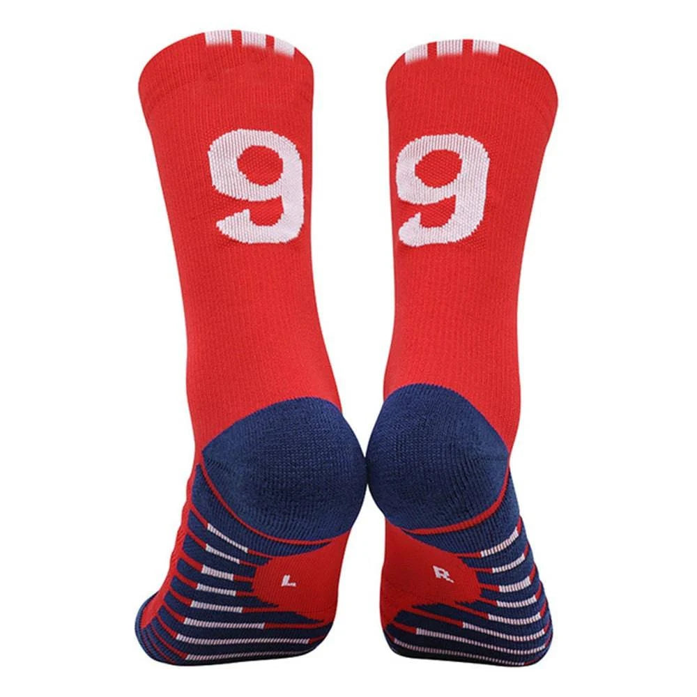 Number Kids Soccer Socks 10# Star 7# Mid-tube Boys Cycling Socks Outdoor Towel Bottom Fashion Men's Sport Football Short Socks - MadeLuxx