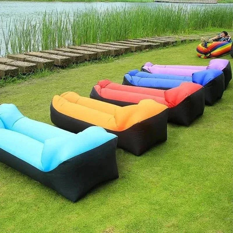 Trend Outdoor Products Fast Infaltable Air Sofa Bed Good Quality Sleeping Bag Inflatable Air Bag Lazy bag Beach Sofa 240*70cm - MadeLuxx