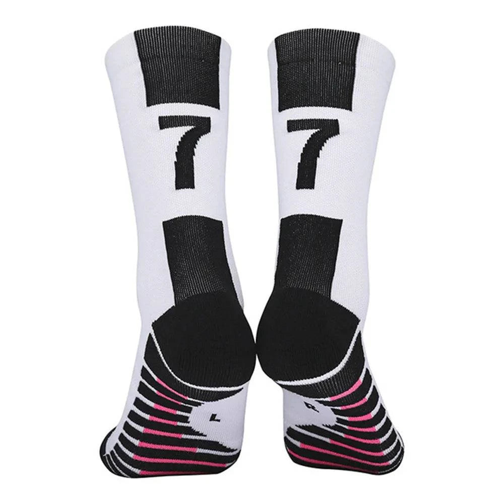 Number Kids Soccer Socks 10# Star 7# Mid-tube Boys Cycling Socks Outdoor Towel Bottom Fashion Men's Sport Football Short Socks - MadeLuxx