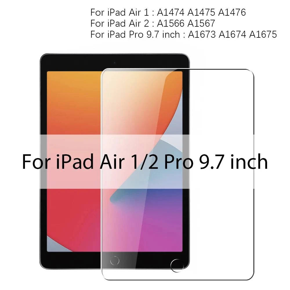 Tempered Glass Screen Protector For Ipad Pro 13 12.9 11 6th M4 M2 2024 Air 5 4 3 2 1 9 9th 10 10th Gen Mini 6 10.9 10.2 9.7 Film - MadeLuxx