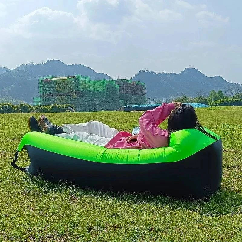 Trend Outdoor Products Fast Infaltable Air Sofa Bed Good Quality Sleeping Bag Inflatable Air Bag Lazy bag Beach Sofa 240*70cm - MadeLuxx