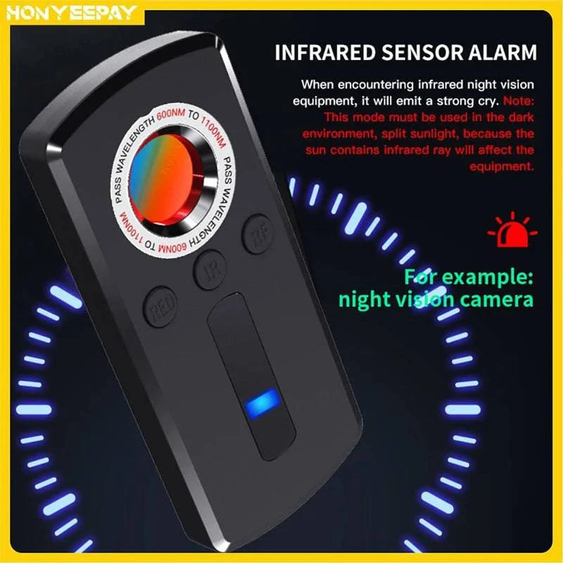 Hidden Camera Detector Anti Spy Gadget Professional Spy things Wireless Signal Infrared Camera Car GPS Bug Mini Search Devices - MadeLuxx