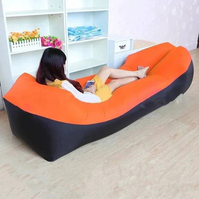 Trend Outdoor Products Fast Infaltable Air Sofa Bed Good Quality Sleeping Bag Inflatable Air Bag Lazy bag Beach Sofa 240*70cm - MadeLuxx