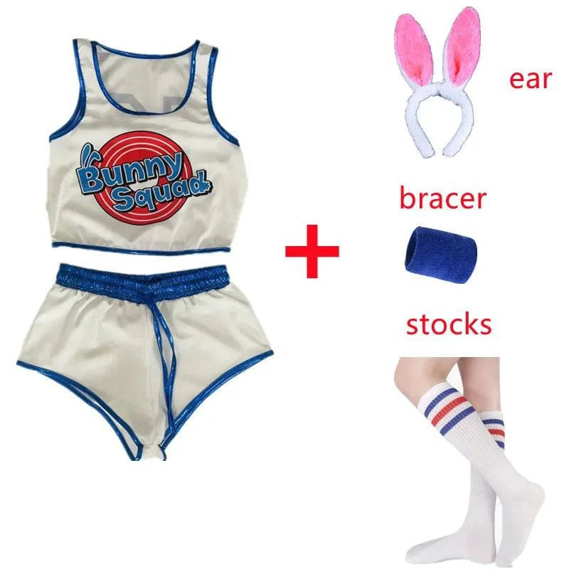 Space Lola Bunny Rabbit Cosplay Costume Rabbit Bunny Jam Costumes Women Girls Halloween Party Clothes Carnival suit - MadeLuxx