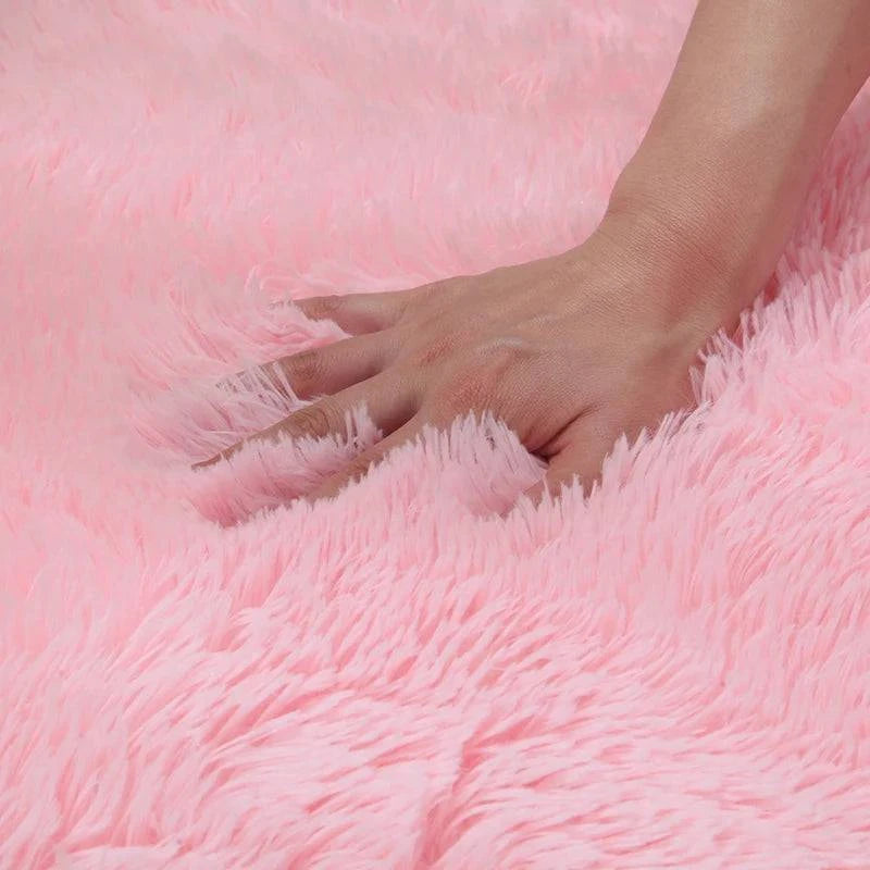 Pink Bedroom Carpet For Children's  Room Cute Girls Floor Soft Mat - MadeLuxx