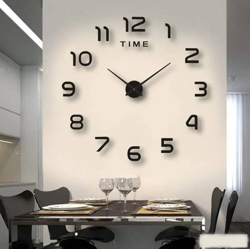 Modern Design Large Wall Clock 3D DIY Quartz Clocks Fashion Watches - MadeLuxx