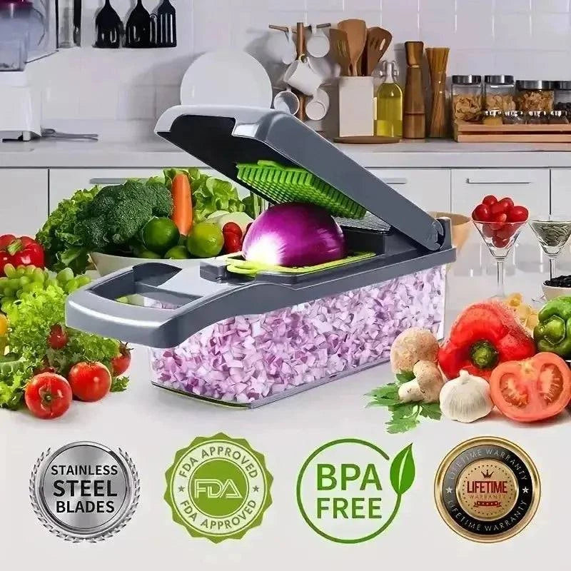 Multifunctional Vegetable Chopper Handle Food Grate Food Chopper Made Luxx