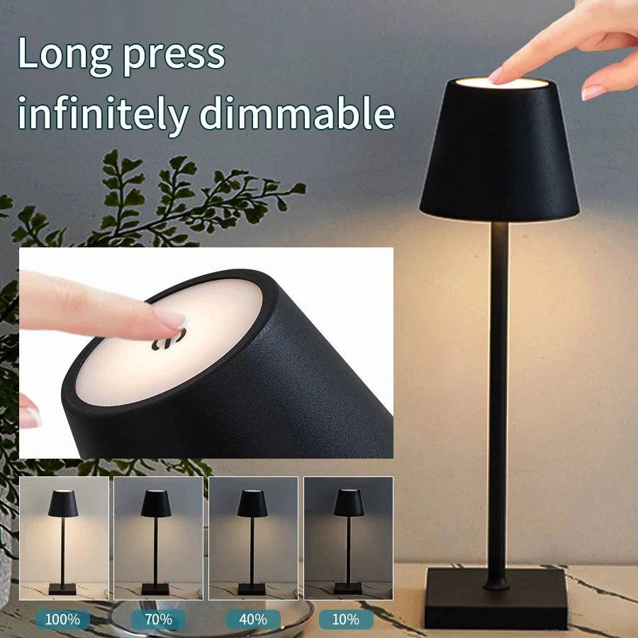 LED Desk Lamp Usb Rechargeable Table Lamp Bar Restaurant Ambiance Wireless - MadeLuxx