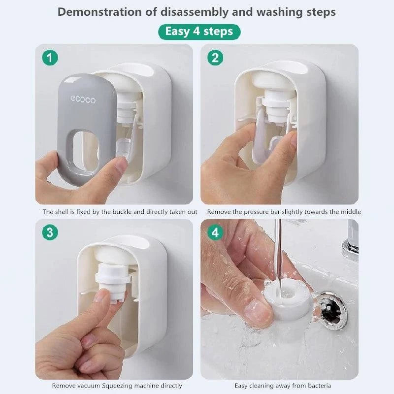 Automatic Toothpaste Dispenser Wall Mount Bathroom Bathroom Accessories - MadeLuxx