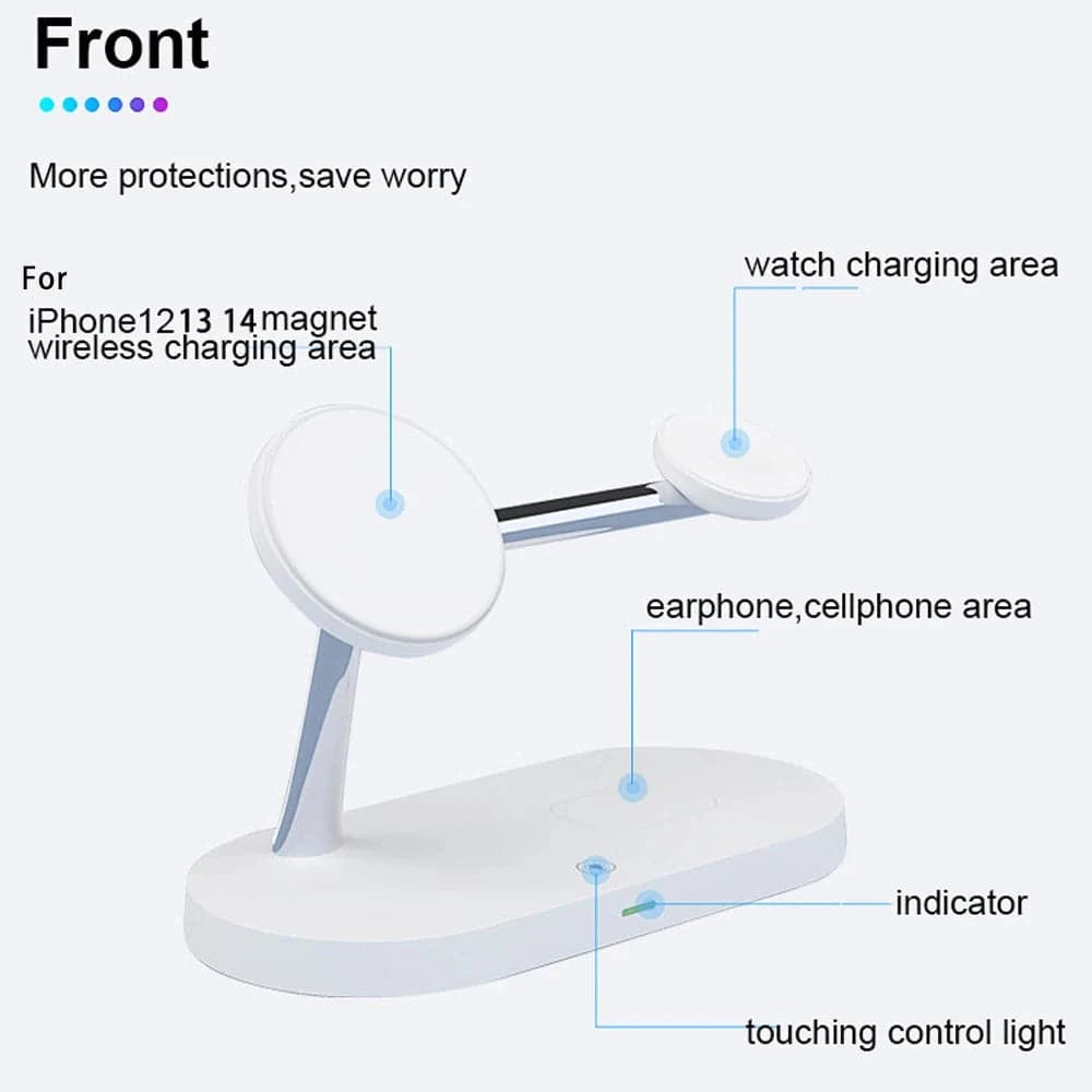 Magnetic Wireless Charger For iPhone Fast Charging Station for Apple Watch - MadeLuxx