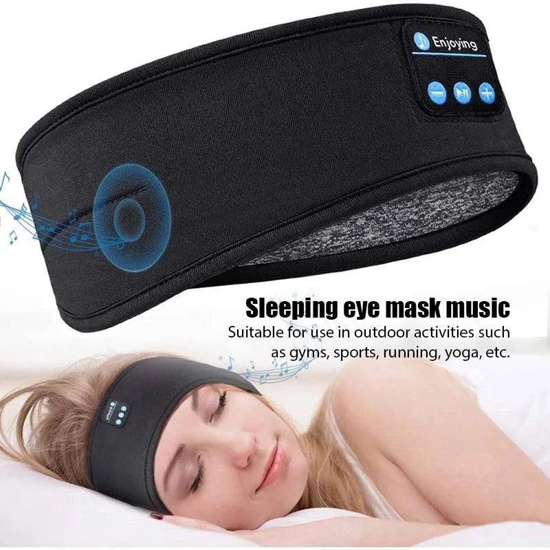 Bluetooth Earphones Sports Sleeping Headband Elastic Wireless Headphones - MadeLuxx