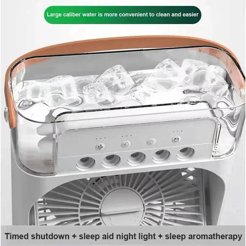 Portable  Fan AIr Conditioner Household Small Air Cooler LED Night Lights - MadeLuxx