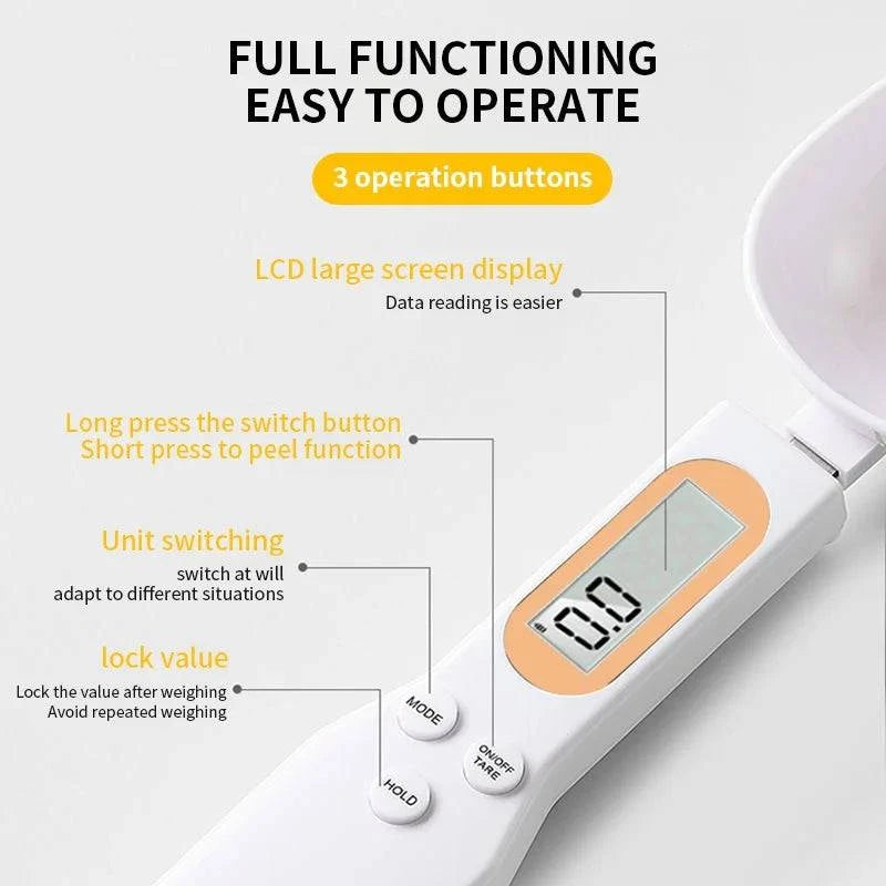 Electronic Kitchen Scale Digital Measuring Food Flour Digital Spoon Scale Made Luxx