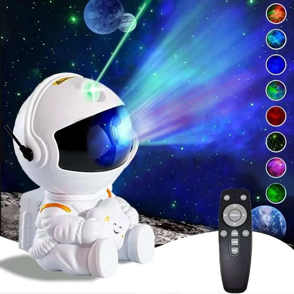 Star Projector Galaxy Night Light Astronaut Space Projector Starry LED Lamp - MadeLuxx