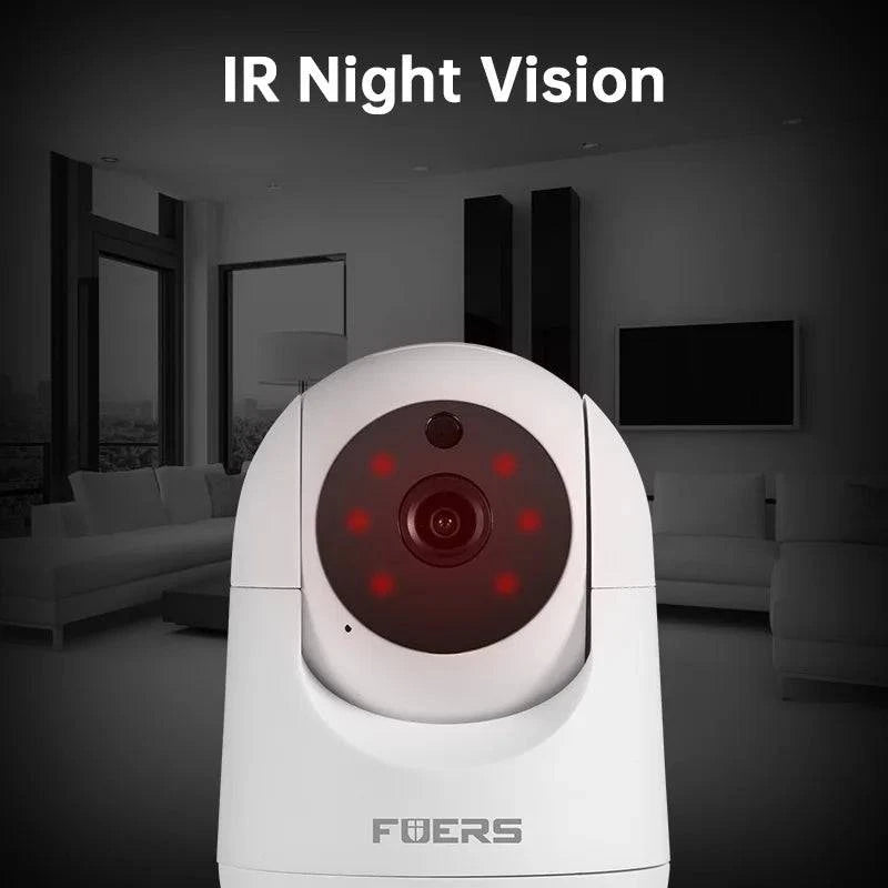 Fuers Indoor WiFi IP Camera Tuya Smart Home Wireless Surveillance Cam Night Visual CCTV Security Baby Monitor AI Detector - MadeLuxx