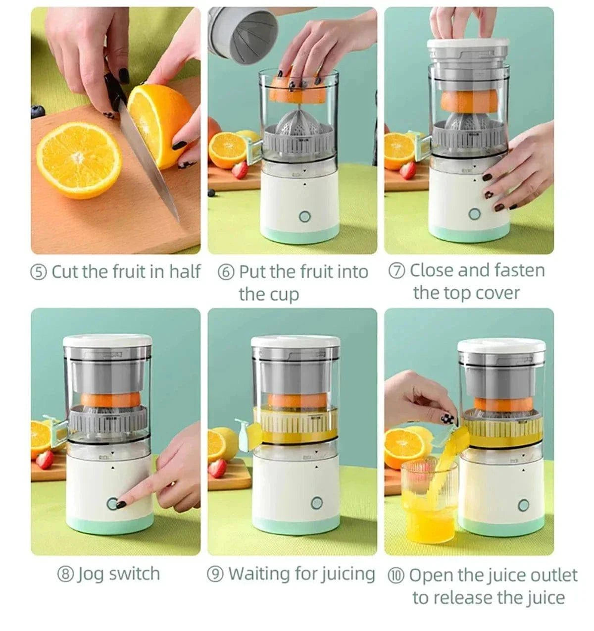 Portable Usb Automatic Juicer Small Multifunctional Juice Residue Separation Made Luxx