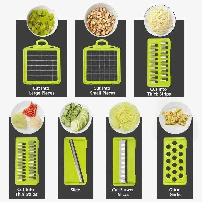 Multifunctional Vegetable Chopper Handle Food Grate Food Chopper Made Luxx