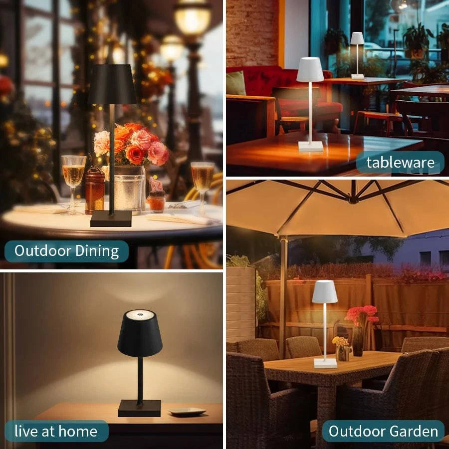 LED Desk Lamp Usb Rechargeable Table Lamp Bar Restaurant Ambiance Wireless - MadeLuxx