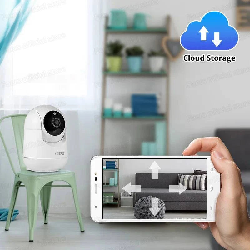 Fuers Indoor WiFi IP Camera Tuya Smart Home Wireless Surveillance Cam Night Visual CCTV Security Baby Monitor AI Detector - MadeLuxx