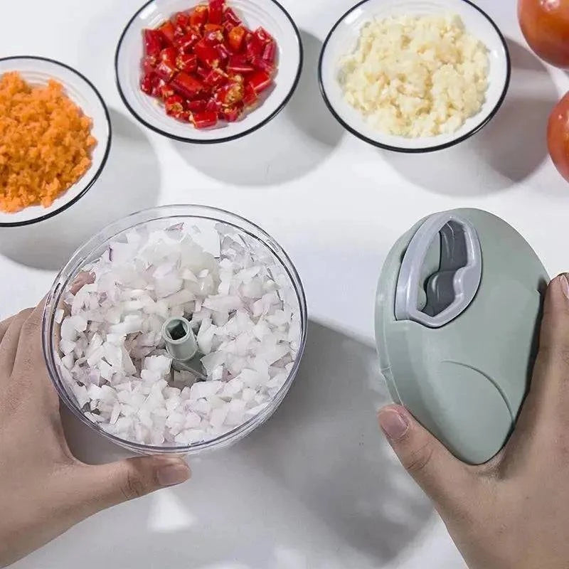 Hand Chopper Manual Rope Food Processor Silcer Shredder Salad Maker Made Luxx