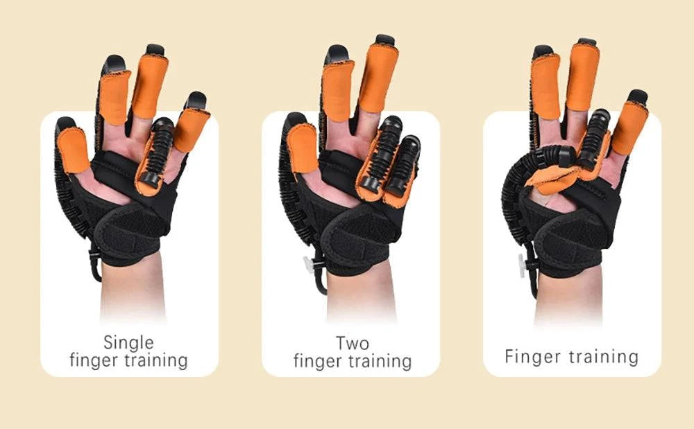 Portable Rehabilitation Robot Gloves Stroke Hemiplegia Cerebral Infarction Training Device Finger Exerciser Hand Function Recovery - MadeLuxx