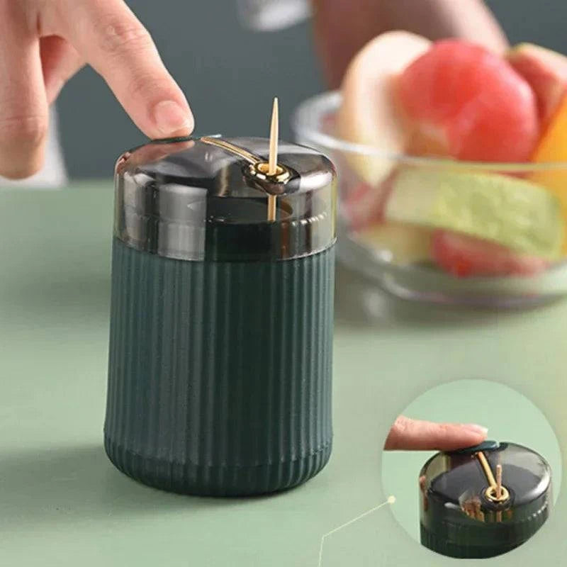 Pop-up Automatic Toothpick Dispenser Portable Plastic Toothpick Holder Made Luxx