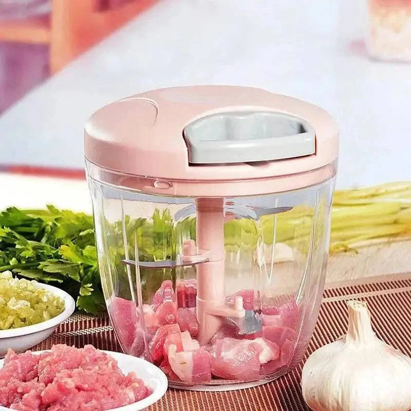 Hand Chopper Manual Rope Food Processor Silcer Shredder Salad Maker Made Luxx