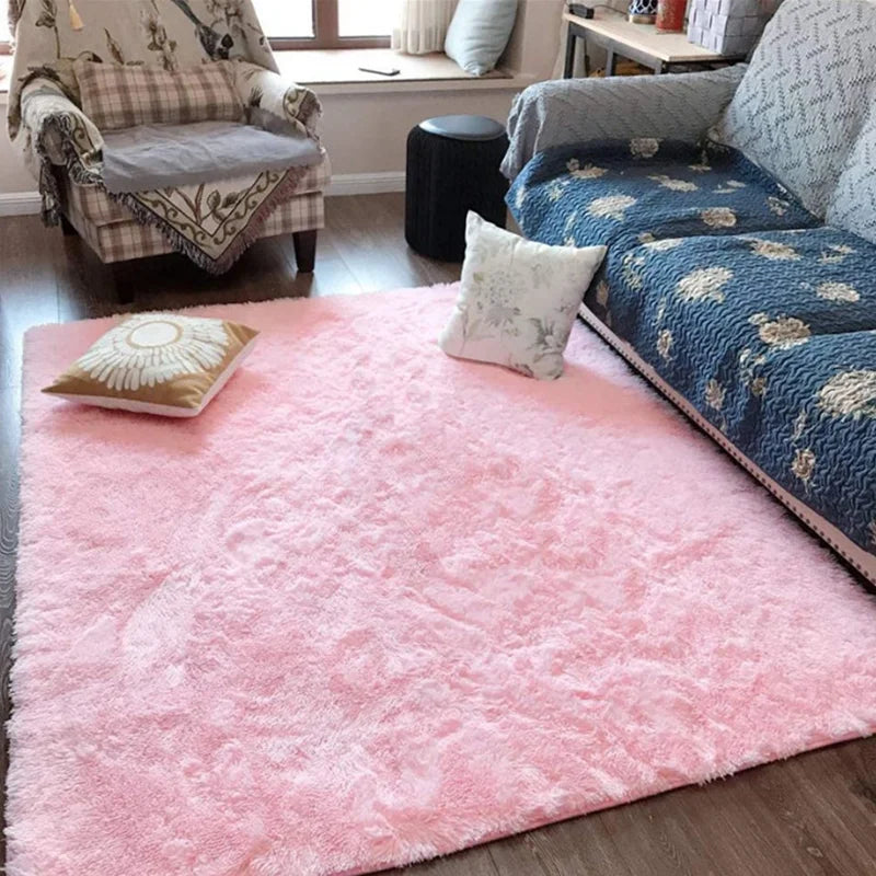 Pink Bedroom Carpet For Children's  Room Cute Girls Floor Soft Mat - MadeLuxx