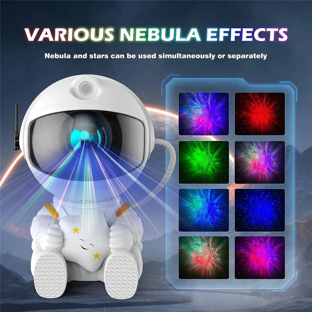 Star Projector Galaxy Night Light Astronaut Space Projector Starry LED Lamp - MadeLuxx