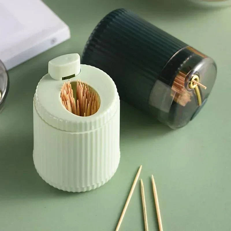 Pop-up Automatic Toothpick Dispenser Portable Plastic Toothpick Holder Made Luxx