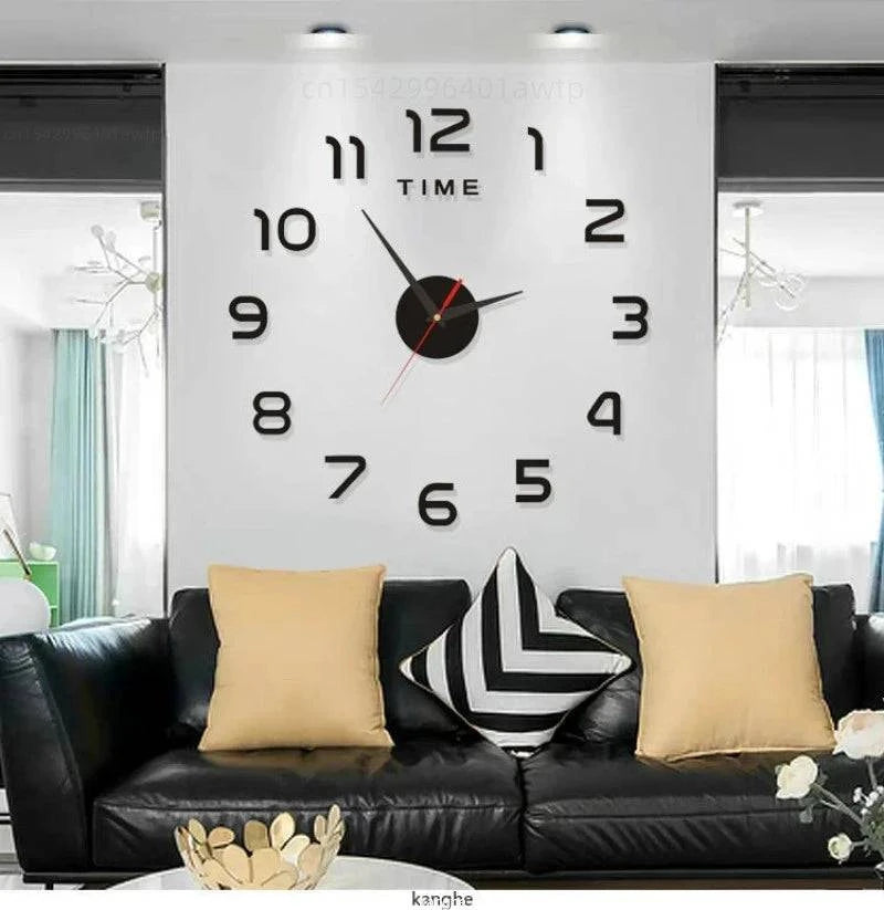 Modern Design Large Wall Clock 3D DIY Quartz Clocks Fashion Watches - MadeLuxx