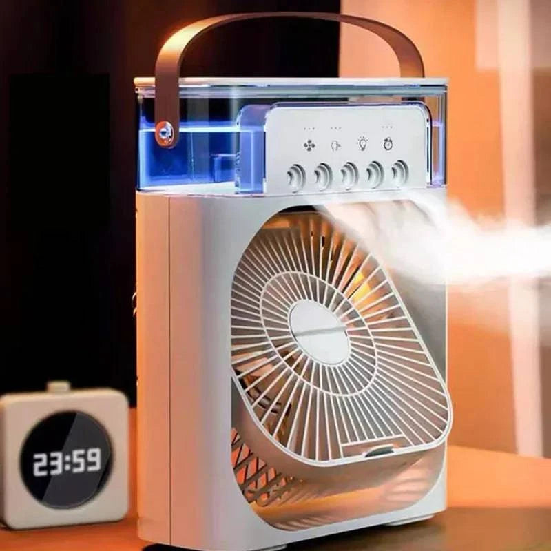 Portable  Fan AIr Conditioner Household Small Air Cooler LED Night Lights - MadeLuxx