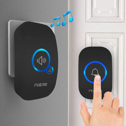 Fuers Wireless Doorbell Waterproof Welcome Chime Home Door Bell - MadeLuxx