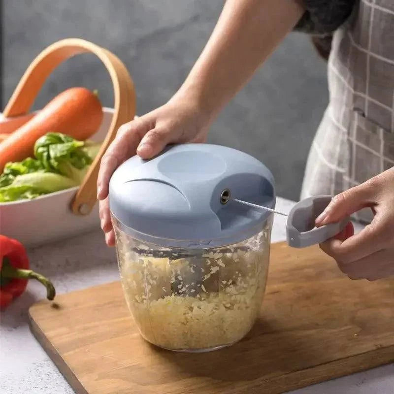 Hand Chopper Manual Rope Food Processor Silcer Shredder Salad Maker Made Luxx