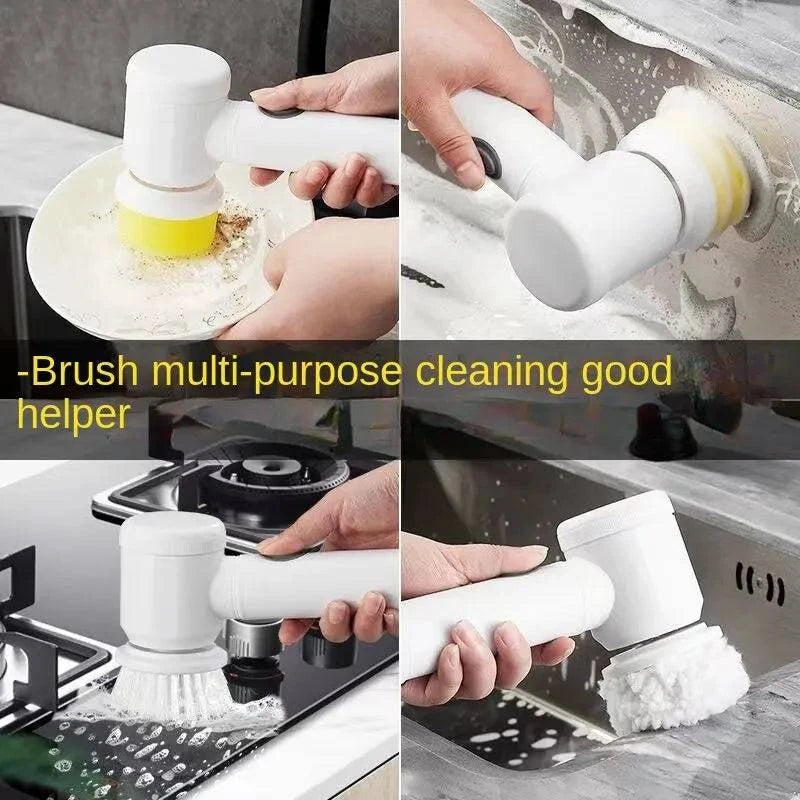 Multi-functional Electric Cleaning Brush for Kitchen and Bathroom Made Luxx