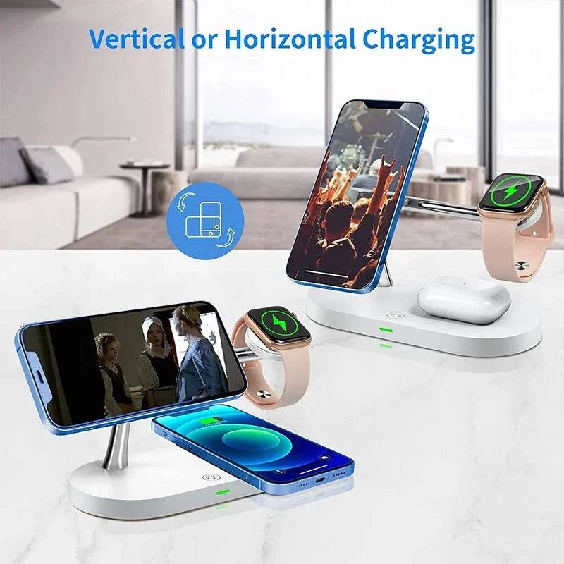 Magnetic Wireless Charger For iPhone Fast Charging Station for Apple Watch - MadeLuxx